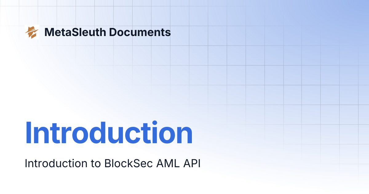 Introduction | MetaSleuth Documents